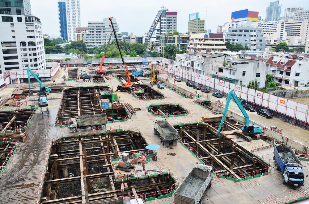 Building,Construction,Site,At,Thailand
